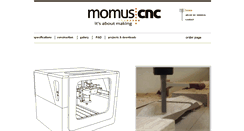 Desktop Screenshot of momuscnc.com